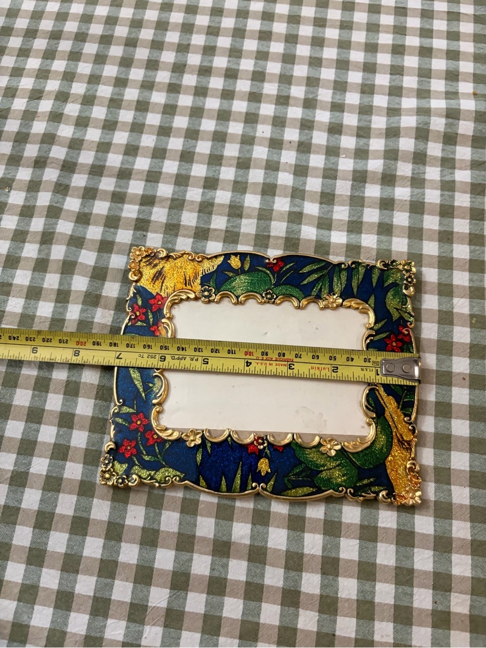 Ornate Blue and Gold Decorative Photo Frame - Picture 2 of 5